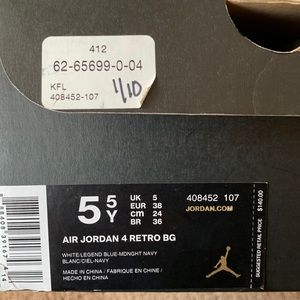 Air Jordan Retro 4 BG
